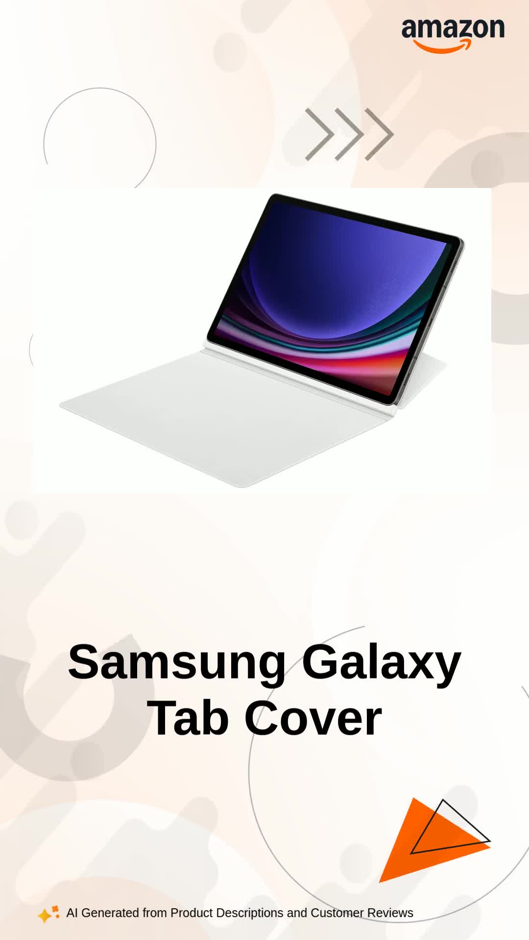 Samsung Galaxy Tab S9 Smart Book Cover, White : Amazon.in