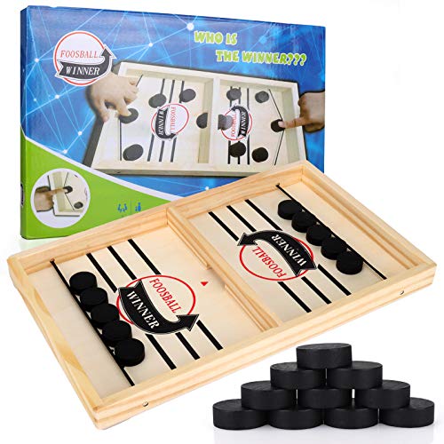 GUBOOM Fast Sling Puck Game, Jeu de société Rapide Slingpuck, Catapult Board Game, Jeu de Palet à Fronde Rapide, Convient pour l'interaction Parent-Enfant,Jeux de société pour Deux Joueurs (A)