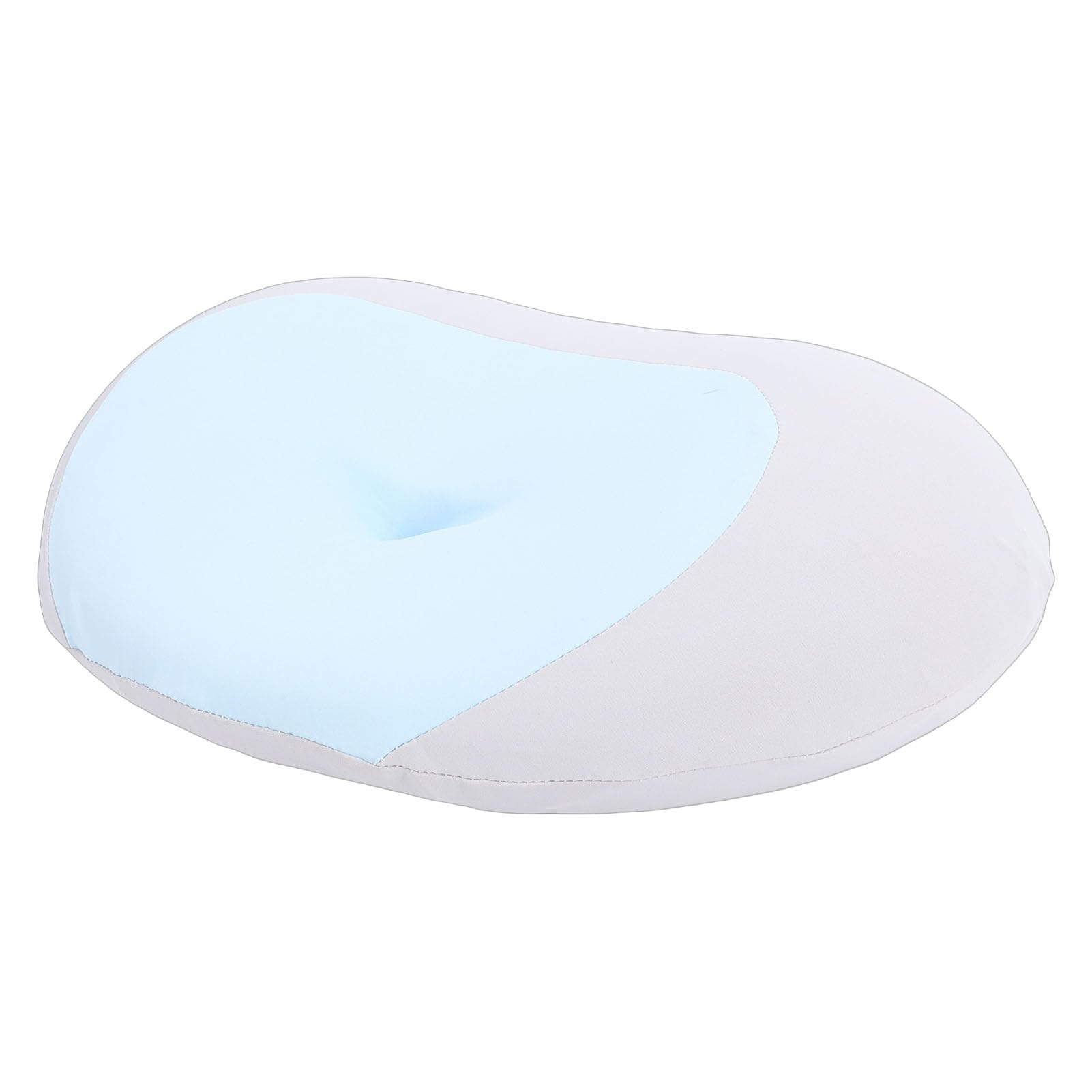 Cuscino cervicale da viaggio portatile in memory foam, cuscino ergonomico di supporto per il collo con fodera rimovibile lavabile in lavatrice, cuscino da campeggio traspirante (Blu)