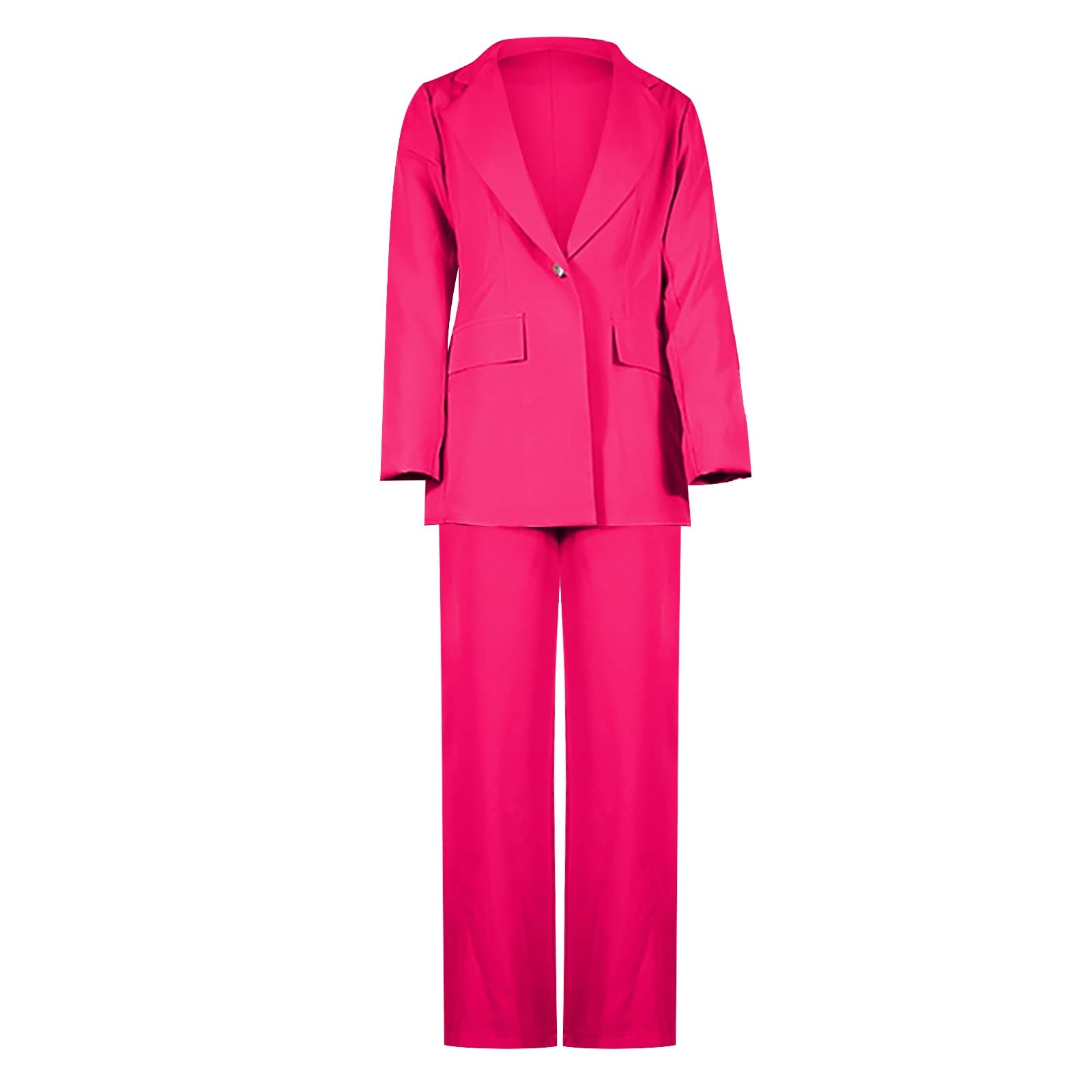 Traje Tailleur Mujer - Mono Vestidos Casual Mujer 2 Piezas, Chaqueta de Manga Larga Solapa y Pantalones, Trabajo Otoño Invierno Vestido de Mujer Vestido de Negocios