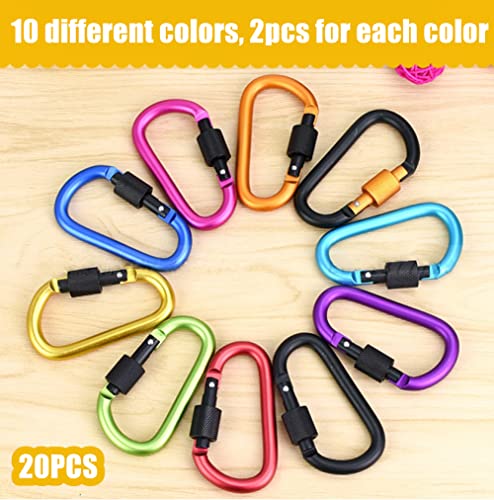 LATERN 20 Pezzi Clip Moschettone di Bloccaggio