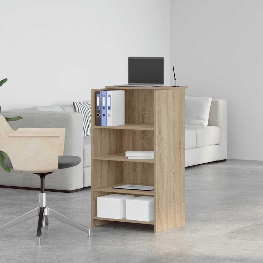 vidaXL Bureau de réception Chêne Sonoma 55x50x103,5 cm Bois d'ingénierie