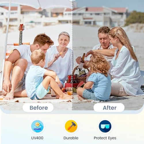 Komorebi Baby Girl Sunglasses with Strap Toddler Sunglasses Age 1-2 AdjustableFlower Design for Newborn Infant (0-24 Months)4