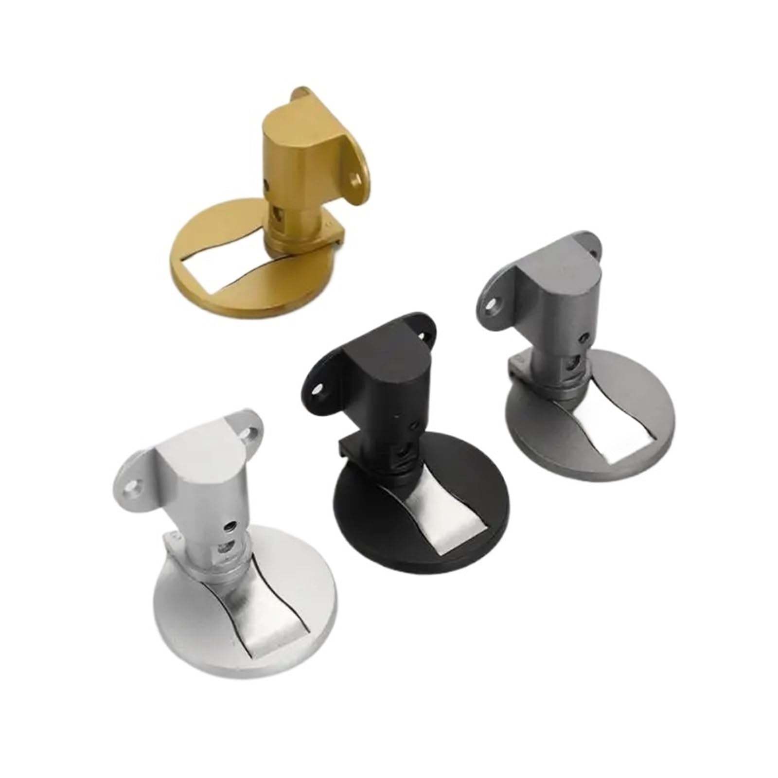 Kdhcvkz Gold 1Pcs Door Stoppers Windproof Aluminum Adjustable Doorstop(,Long)