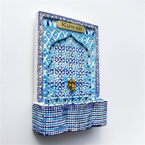 Imán decorativo 3D Kuwait para refrigerador 5.7x7.8 cm miniatura 2