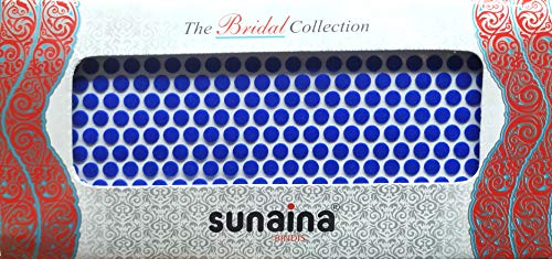 Sunaina Bridal Collection Blue Bindi for Women [SBCB104) (size-4) (Size 5mm)