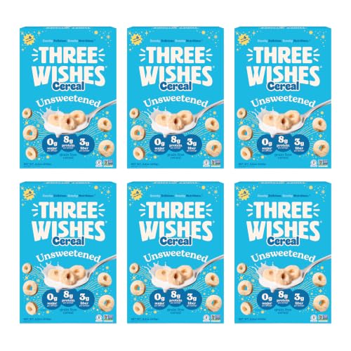 Three Wishes Gluten Free Protein Cereal Unsweetened 6pk