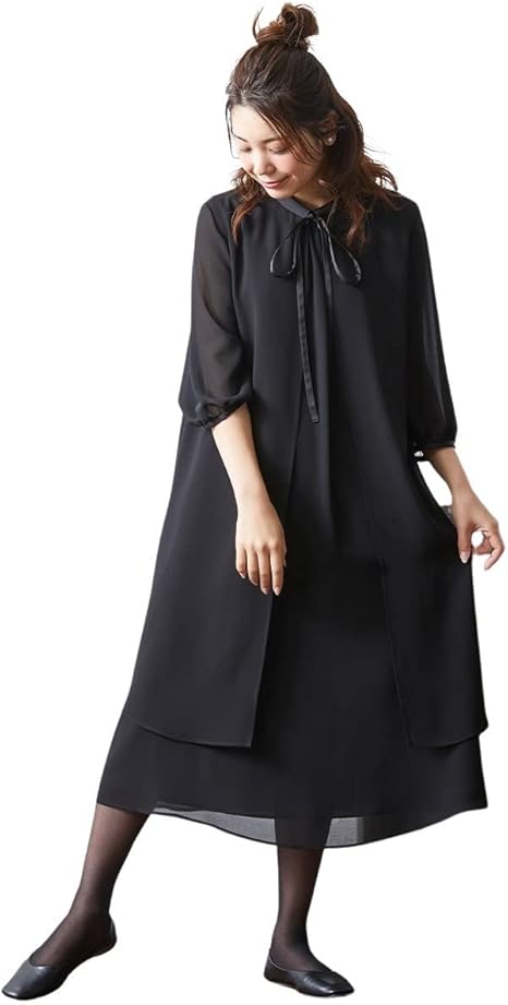喪服 ワンピース 4l 5l 6l Neina Nissen ナチュラルデザイン ニッセン レディース 前開き 大きいサイズ 日本製生地使用 洗える 礼服 防しわ 祝開店大放出セール開催中 大きいサイズ