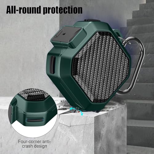 Image of Armor Secuer Lock Case Cover Compatible for Samsung Galaxy Buds Core (2025) -Green