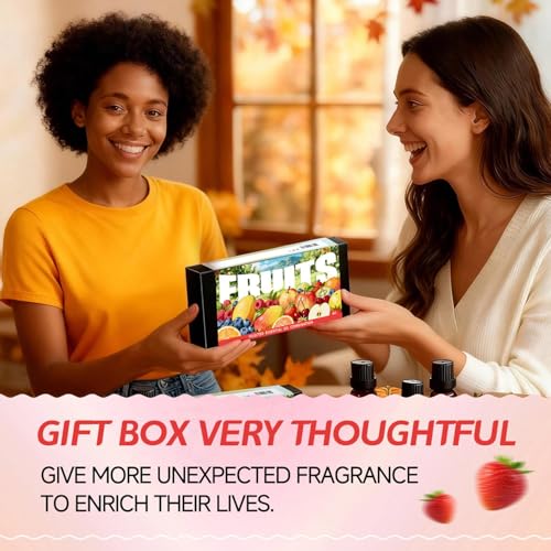 Set de aceites para difusor que llena tu hogar de relajación con aroma a frutas 6