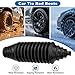 Toolwiz Inner Tie Rod Boot Kit, 2PCS Universal Adjustable Car Tie Rod Boot with Bellow Cable Ties and Clamps, Dustproof Silicone Rack and Pinion Boot Accessories for Cars, SUVs, Trucks Steering System