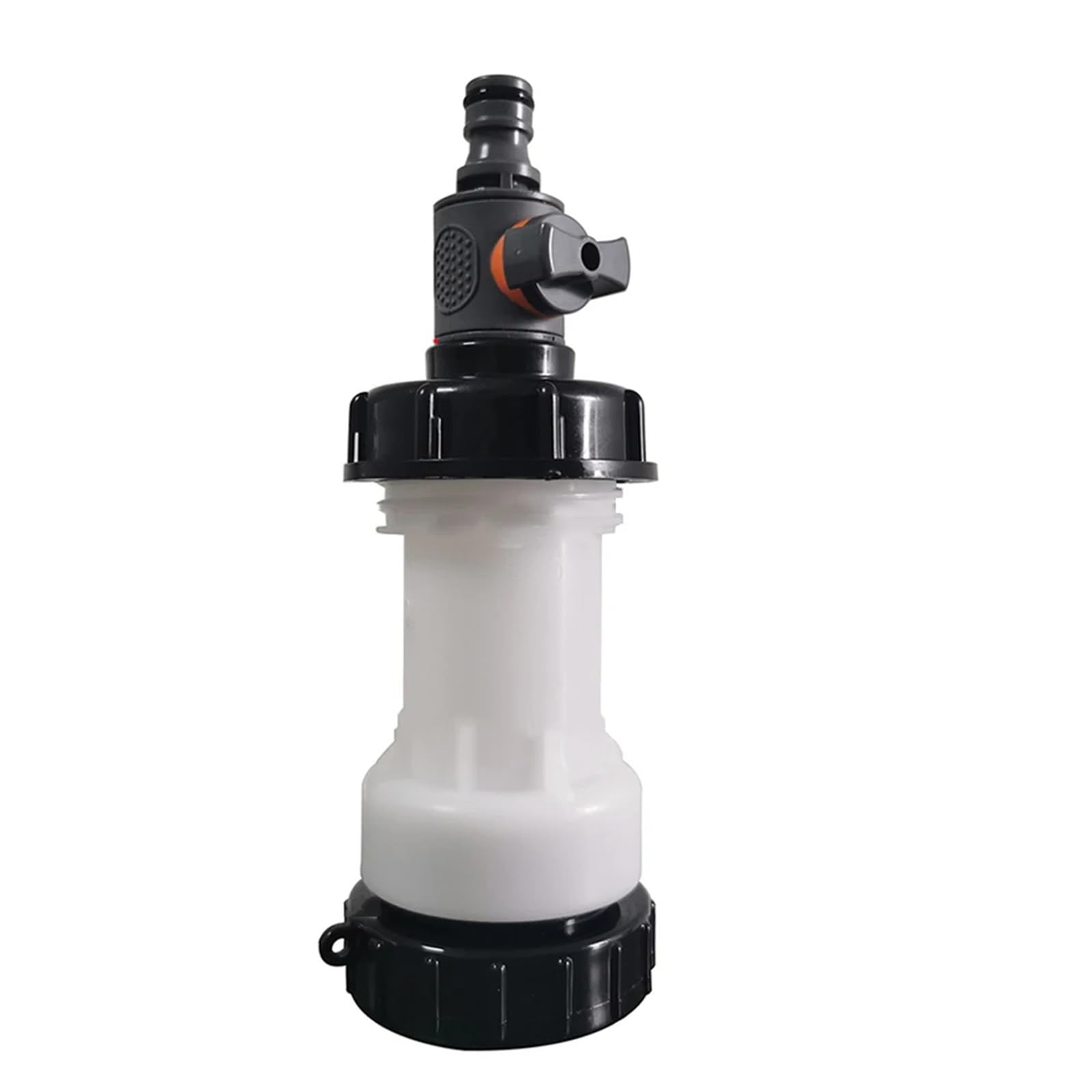 1 juego de 4 piezas válvula niple plástico S60, adaptador tubo extensión, tapa del, conector tubería riego, grifo tanque agua