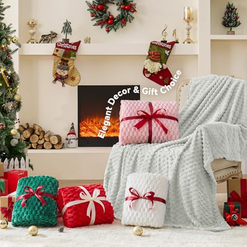 Image of BEDELITE Light Grey Throw Blanket for Couch, Soft Gifts for Women, 50 * 60