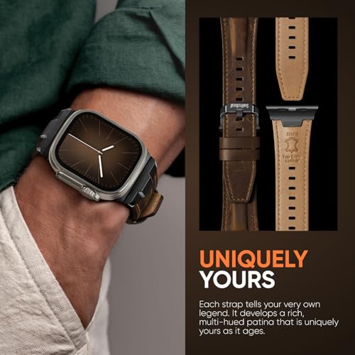 Suitisbest Genuine Leather Apple Watch Band