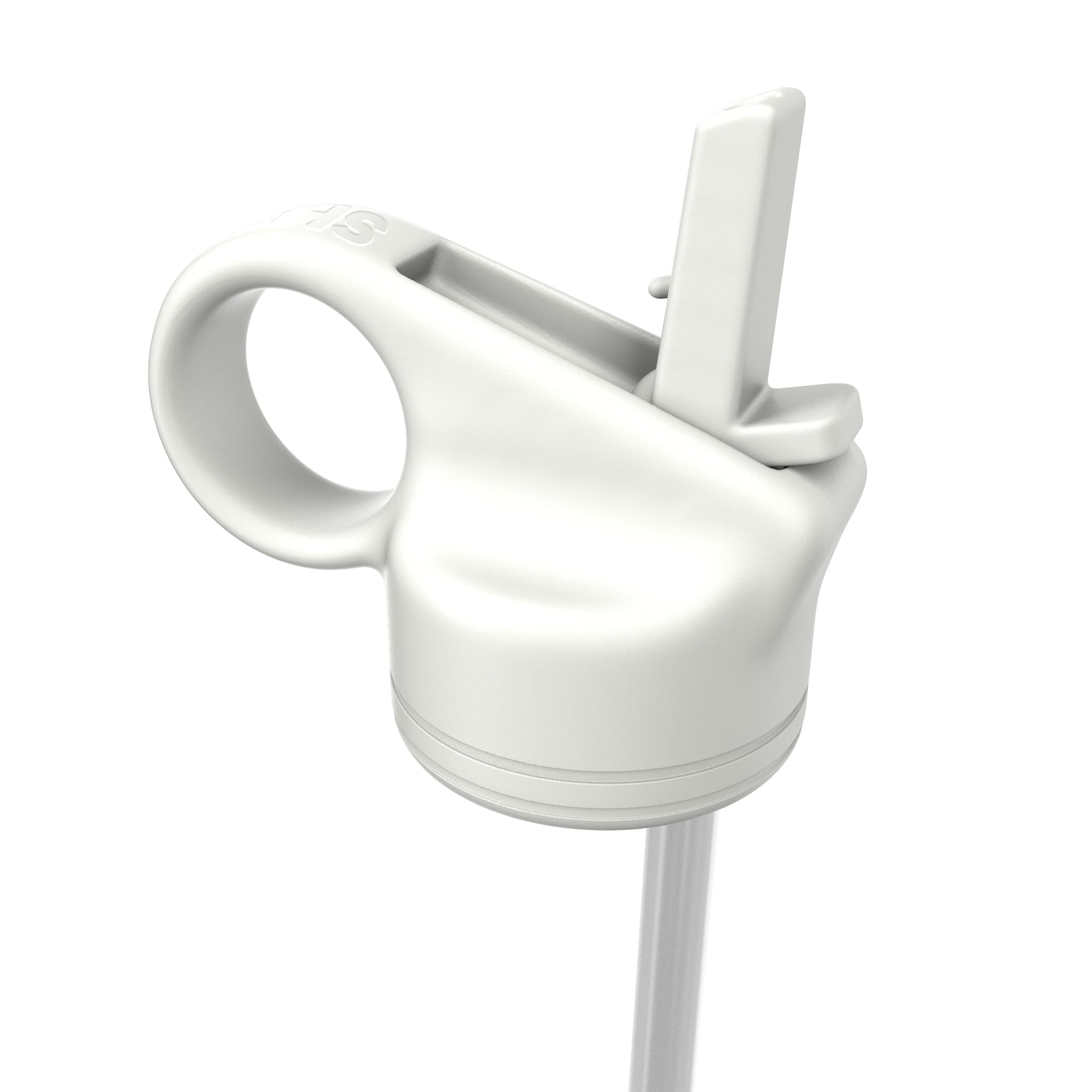 Sho White Reusable Straw Lid For Bottle - 260Ml, 375Ml & 500Ml - Bpa Free (, 500Ml)