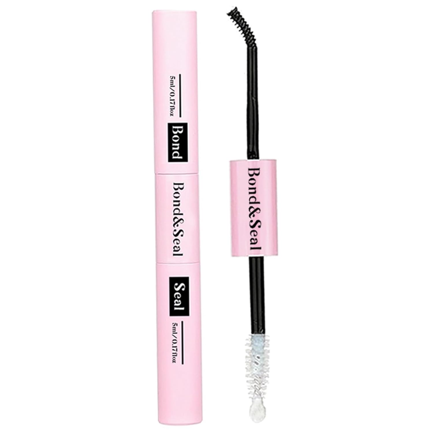 Cluster Lash Glue, Black Dual-ended eyelash cluster glue & Seal, Strong Hold Duo Glues For Diy Eyelash Extensions, Includes Gentle Remover