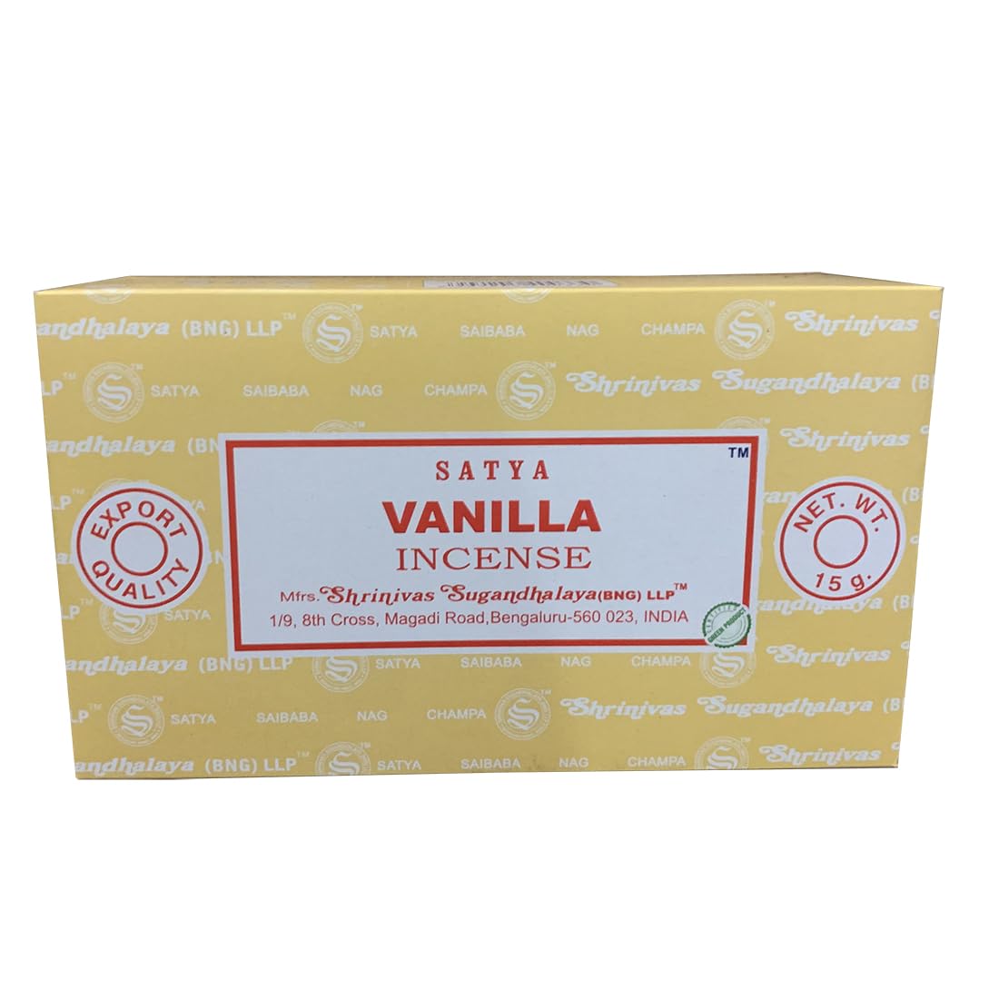 Giftlocaluk Sweet, Creamy, Warm Vanilla Satya Vanilla Incense Sticks - Comforting Sweet Aroma For Relaxation & Comfort 240 Sticks (12X20)