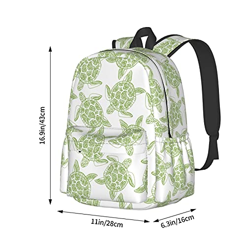 Sac à dos 17" vert clair étanche avec compartiment ordinateur et protection tortue