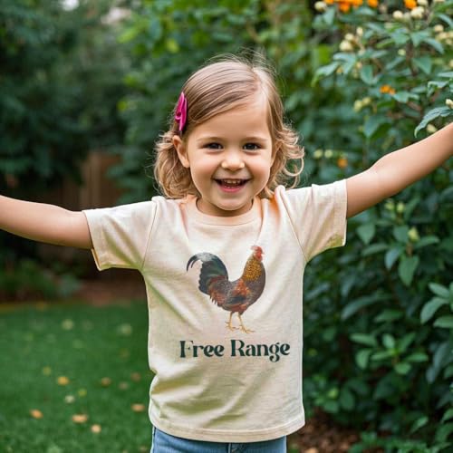 Image of Kids Short Sleeve Tees Toddler Crewneck T-Shirts Boys Girls Dino Raccoon Excavator Silly Goose Flower Girl Tops 2-7 Years