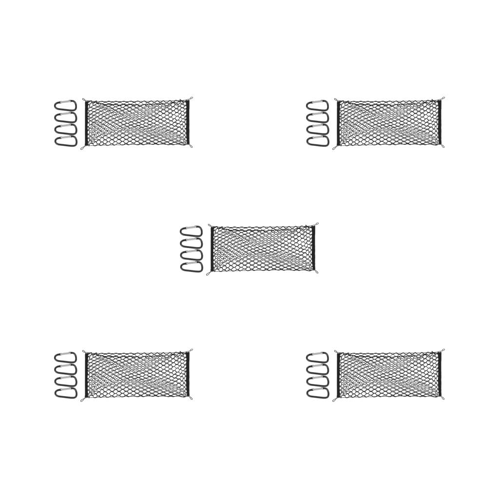 5 Sets Kfz-Gepäcknetz, dehnbar, universell für Fahrzeug, LKW, Bett, Pickup