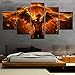 Produktbild N / A Rahmenlose Malerei HD-Druck Leinwand Wandkunst Poster Dämon Engel Dekoration modulares Wohnzimmer Moderne Dekoration MalereiCJX1610 30x40cmx2, 30x60cmx2, 30x80cmx1