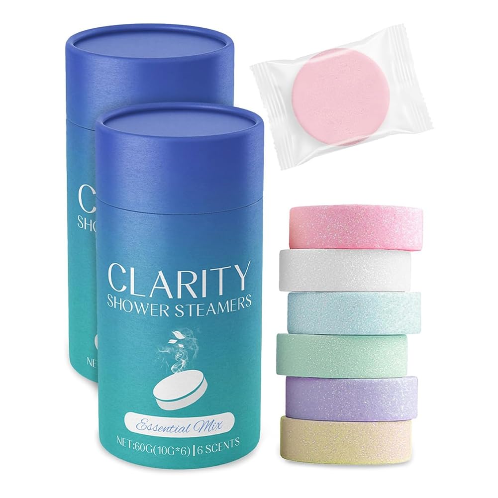 Hndhbfgrt Essential Oils for Relaxing Spa Experience, 12 Pcs Aromatherapy Shower Steamers with Long Lasting Fragrance