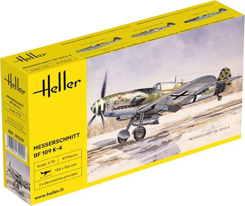 Messerschmitt Bf 109 K-4 maquette Heller 80229 fidèle réplique miniature en kit 1/72