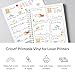 Cricut Printable Vinyl - 25 White Sheets, US Letter Size (8.5in x 11in) - Compatible with Inkjet Printers - for Joy Xtra, Explore, & Maker Machines