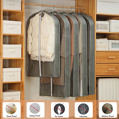 Zykoya YFT-1 3 Pcs Garment Bags,40 Inchand50 Inch Peva Moth-Proof Breathable Dust Cover,Clothing Bags thumb #6