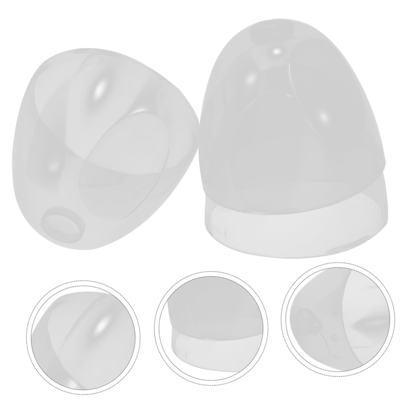 4 Pezzi Tappi di Ricambio per Biberon Collo Largo in Plastico Compatibili Coperchi Facili da Usare per Uso in Cucina