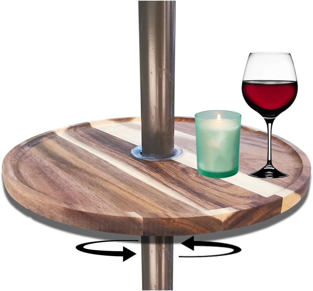 SARANICE Outdoor Lazy Susan Turntable Organizer with