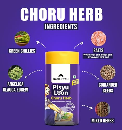 Image of Namakwali Flavoured Pahadi Salt Seasoning Gandhrain or Choru Flavour, 100 Gram | Seasoning for Popcorn, Noodles, Salad, Raita, Juice, Fruits, Sweet Corn, Makhana and more | 100% Organic & No Preservatives | Shark Tank India