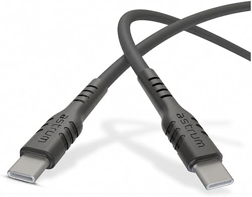 Astrum USB-C to USB-C PD Cable, 60W, 3A, 1.0m, Black β UCC60
