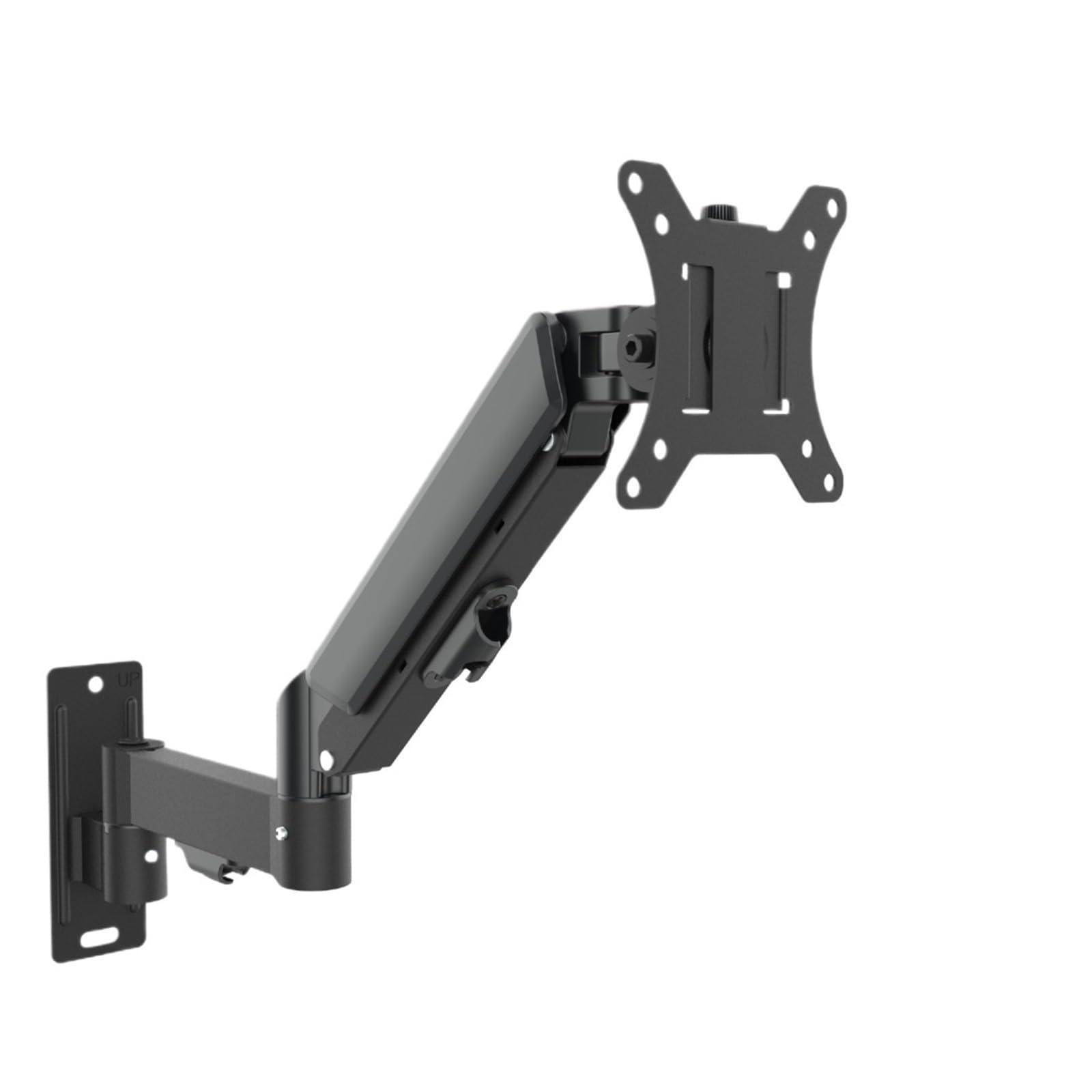 Ikpgbzxm Black Single-Arm, Single-Screen Desktop Monitor Stand With Gas Spring Adjustable Height