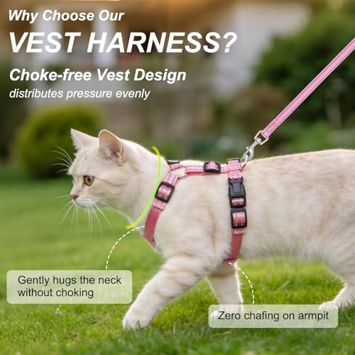 Arnés para gatos a prueba de escapes fácil de poner para pasear 3
