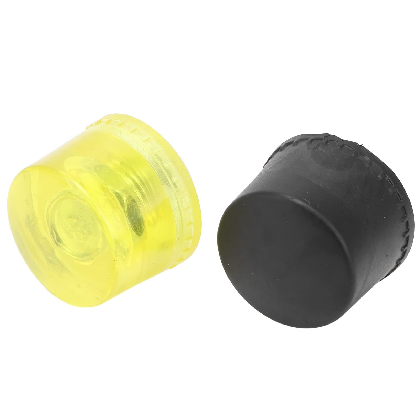 Teste di Ricambio per Martello in Gomma 2 Set Accessori per Martello di Montaggio Giallo Accessori per Martello (Ø35 mm)