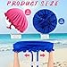 Vinsatin 4 Pcs UV Protection Tanning Face Cover Bonnet Cap Set Tanning Mask and Hair Cap Protective Bonnet for Women(Nonwoven Fabric,Pink, Blue)