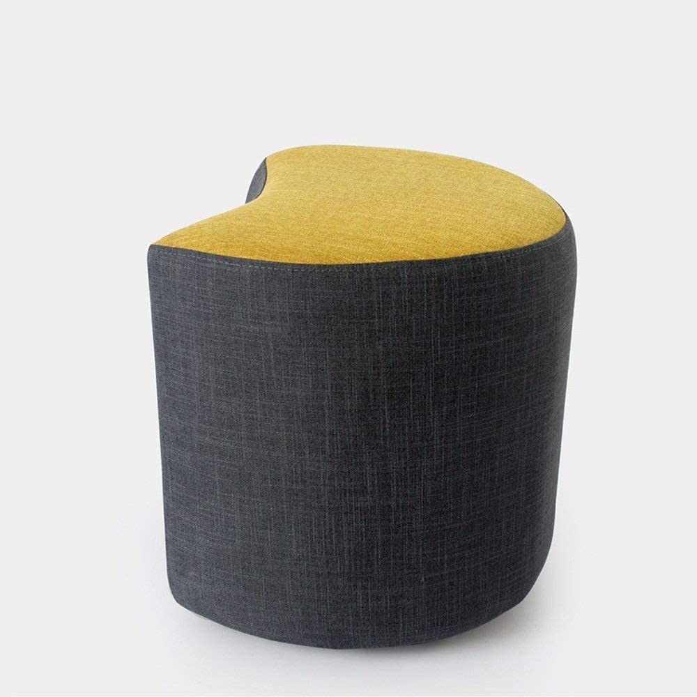 Repose-pieds en bois massif créatif simple tabouret de salon moderne en tissu