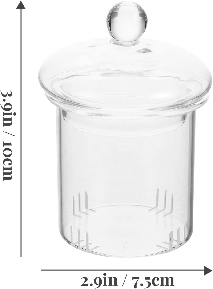 Teapot Filter Replacement Universal Glass Tea Infuser with Lid Tea Strainer Replacement Glass Teapot for 600ml