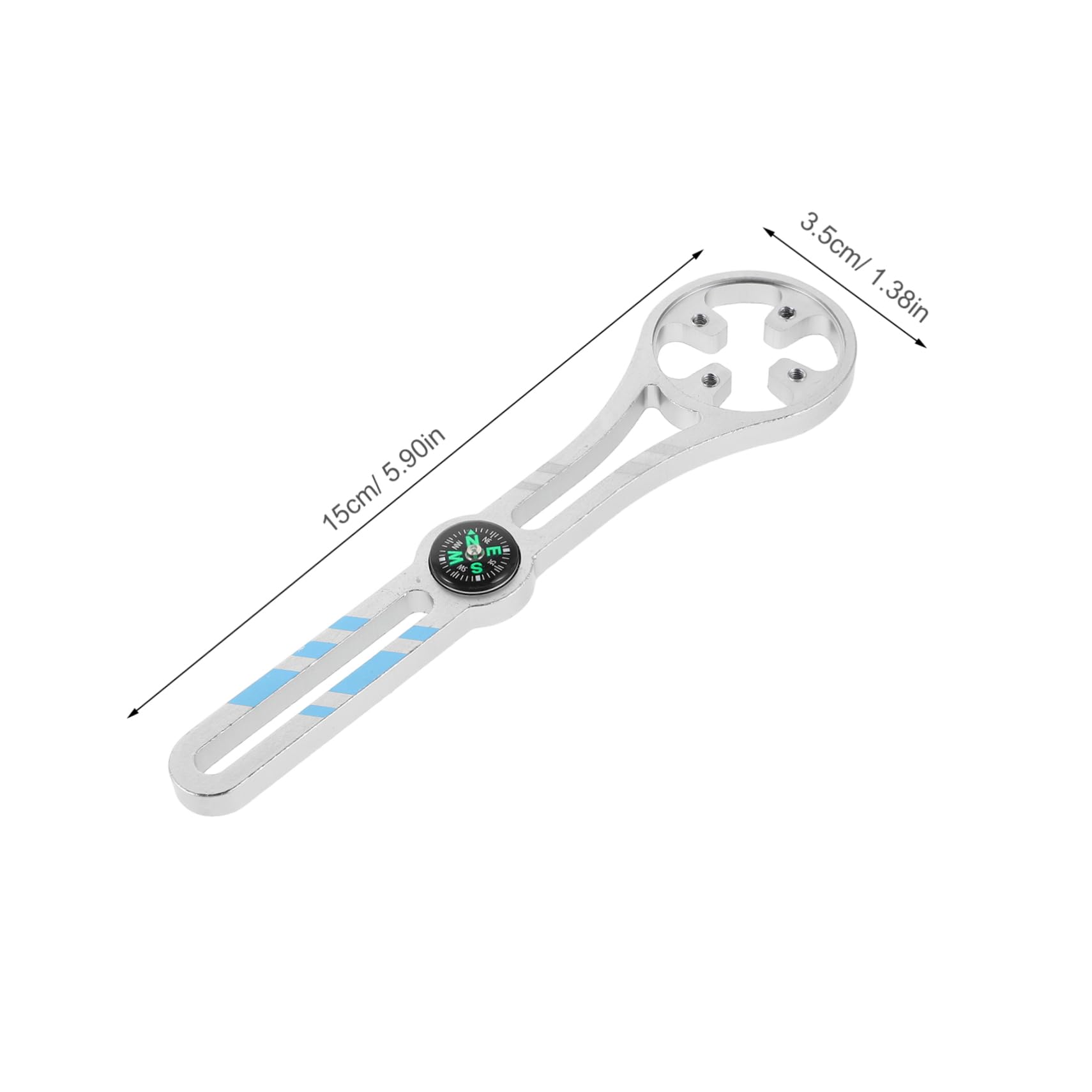 SUPVOX Precision Adjustable Bike Mount with Compass Lightweight Alloy Bracket for Bike Lights Speedometers and Gadgets Compatibility for Road Cycling Accessories