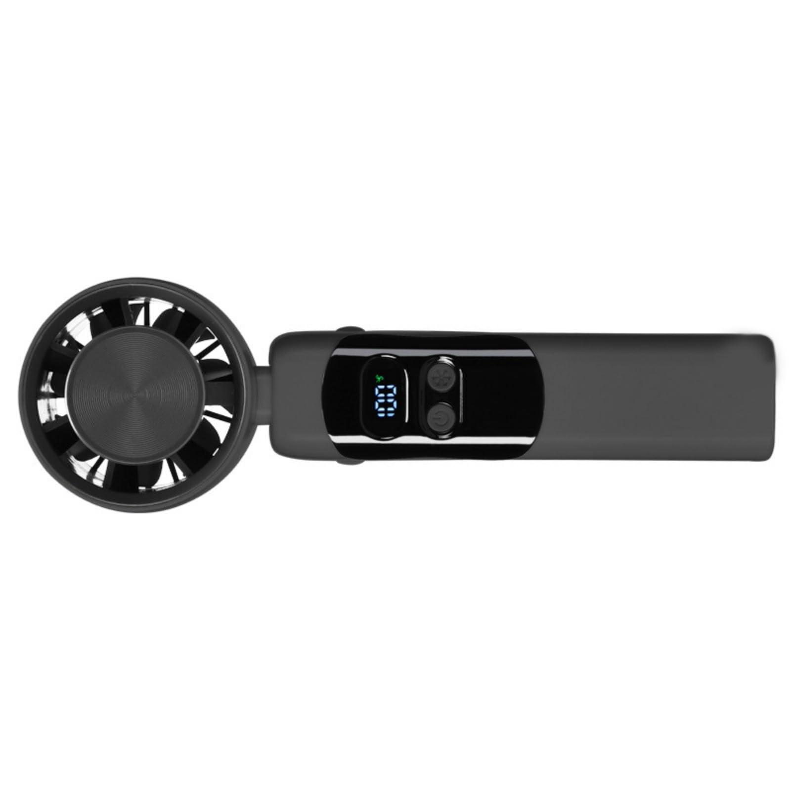 Kalttoy Desk Fan 4000mAh Outside Travel Fan Desktop Bedroom Air Cooling Digital Display for Bedroom Rechargeable Small