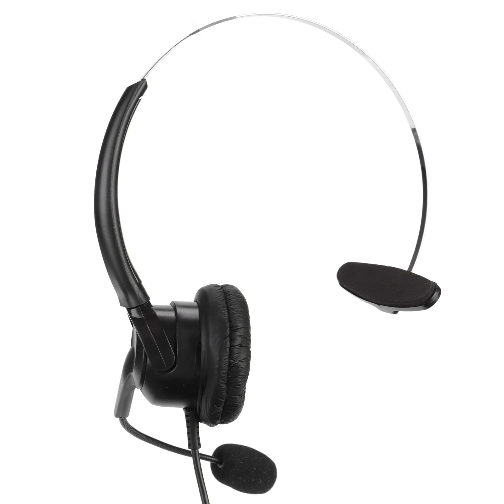Dioche Auriculares Telefónicos RJ9 Auriculares RJ9 con Micrófono Ajustable de 330° Adecuados para Teléfonos Fijos Domésticos y de Oficinas de Call Center.
