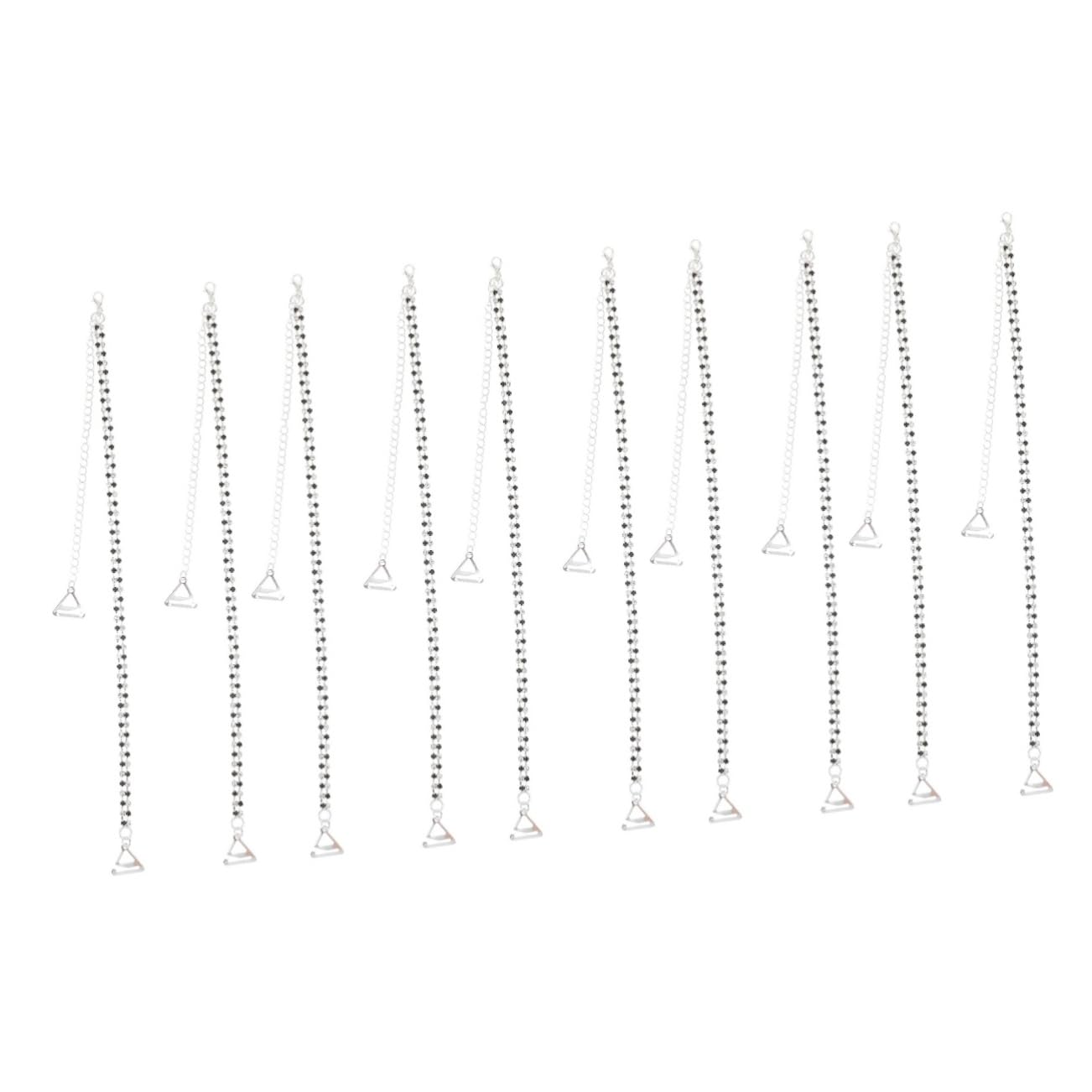 VALICLUD 5pares Correas Ajustables De Rhinestone Para Sujetador De Tirantes Decorativos Para Ropa De Fiesta y Vestidos Sin Hombros Accesorios Chic y Elegantes