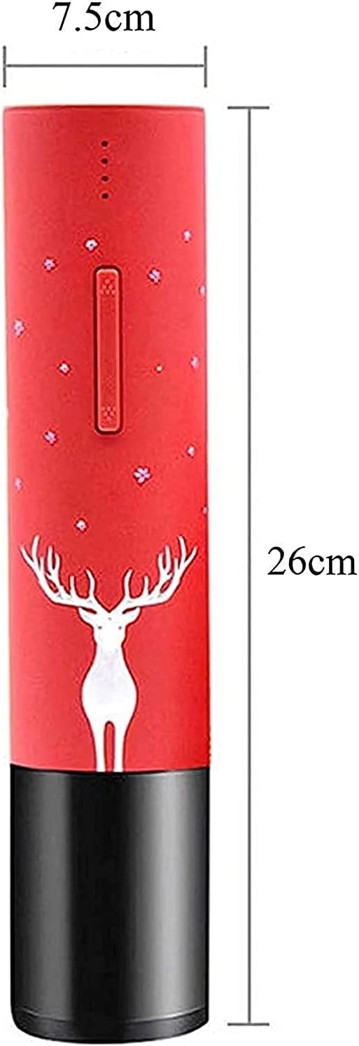 Electric Wine Opener Rechargeable Cordless Automatic Corkscrew Wine Bottle Opener with Foil Cutter Stainless Steel for Kitchen Bar Restaurant Home Party
