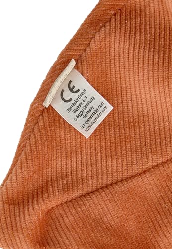 Sterntaler Schmusetuch M Giraffe Kaya – Baby Schnuffeltuch aus Flausch & Cord – Mit Knoten zum Greifen – Weiche Polyesterwatte Füllung Neugeborene & Kleinkinder, Goldbraun