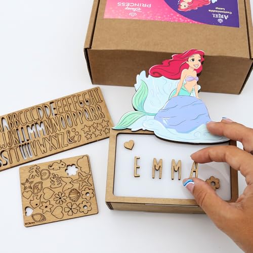 Veilleuse enfants personnalisée Ariel résout la peur du noir fille