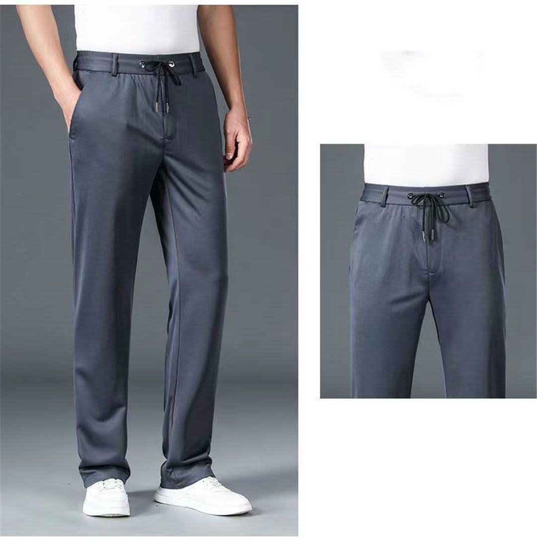 Vogrtcc Pantalon De Costume À Taille Élastique pour Hommes, Plus La Taille Slim Fit Dress Pants