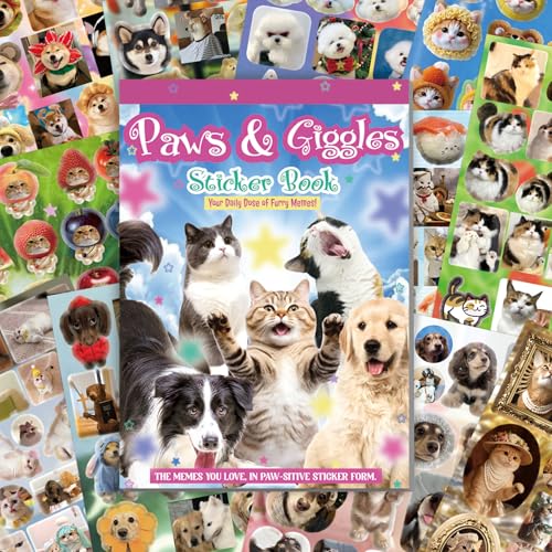 Cute Pet Sticker Book - 1000+ Stickers, 34 Sheets of