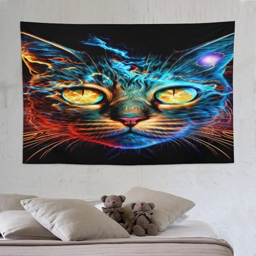 Tapisserie dcorative chat pour rompre la monotonie des murs de dortoir