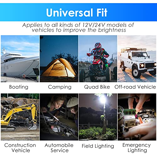 Acelane Led Boat Lights Marine Light Bar T-Top Spreader Light Bar White Flood Beams Boat Deck Lights Dock Lights Ip67 Waterproof 12V 18W For Pontoon Boat Truck Suv Off-Road Night Fishing Accessories #TOP6